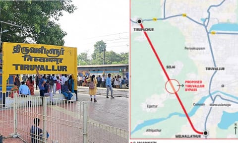 Name board of Tiruvallur (Credit: Wikipedia) Map view of the project
