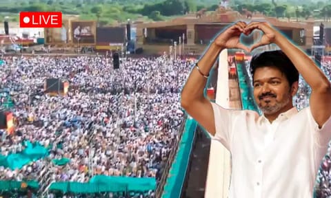 Visual from the TVK's second state-level conference in Madurai 