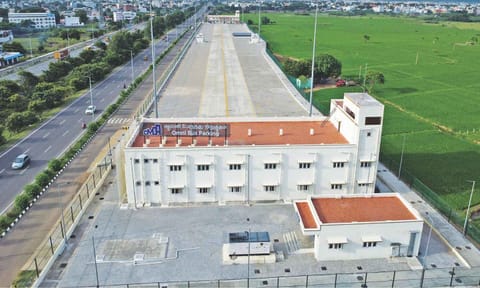 The vacant omnibus parking facility opened by the CMDA at Mudichur near the Outer Ring Road 