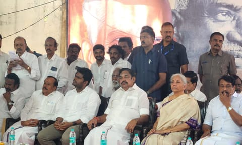 EPS meets Finance Minister Nirmala Sitharaman in Chennai