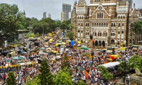 Maratha community members play a game of Kabaddi during their protest seeking reservation for the community under the Other Backward Classes (OBC) category, outside Chhatrapati Shivaji Maharaj Terminus (CSMT) in Mumbai, Monday, Sept. 1, 2025 (PTI) 