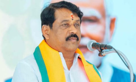 BJP state president Nainar Nagenthran 