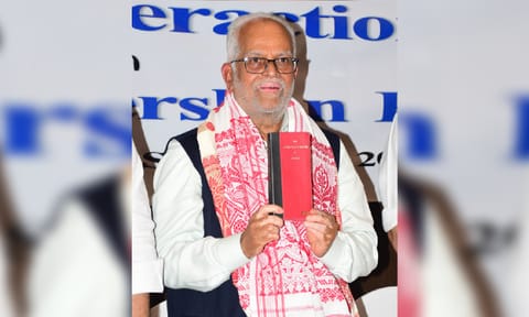 INDIA bloc candidate B. Sudershan Reddy 
