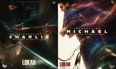 The character posters of Dulquer Salmaan and Tovino Thomas (Photo/X@_dulQuer)