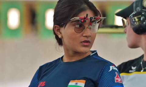 Esha Singh in action during the final 