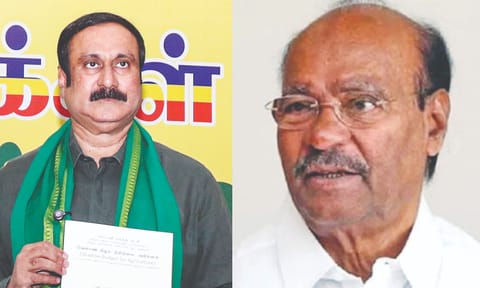 Anbumani Ramadoss, S Ramadoss (L-R)