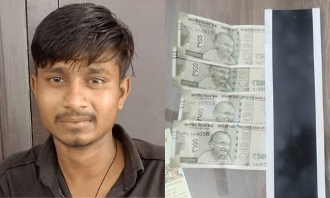 The accused Shiva and iron plate, cash recovered 