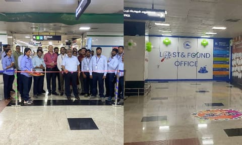 Lost and found office inaugurated at Chennai Central Metro