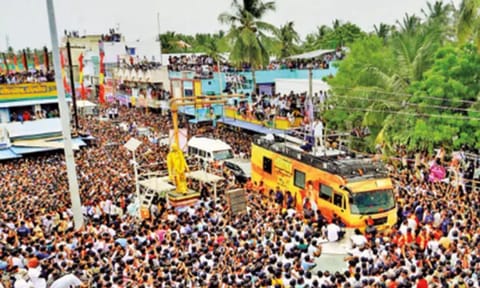  Tamilaga Vettri Kazhagam (TVK) campaign at Nagapattinam 
