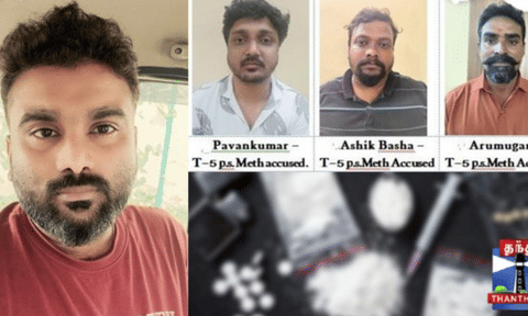 Chennai drug case (Photo/X@ThanthiTV)