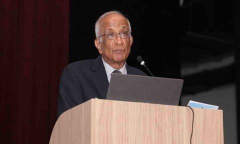 Former ambassador V S Seshadri (X) 