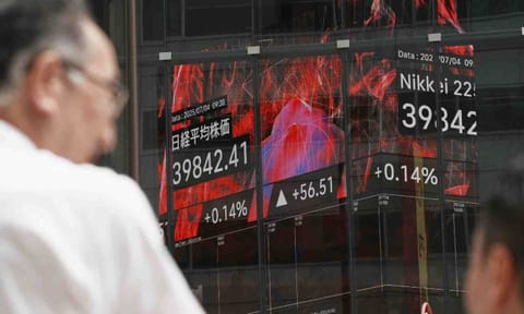 World shares are mixed after upbeat economic updates (AP) 