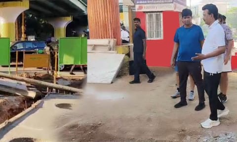 CM Stalin inspects SWD works in Alwarpet