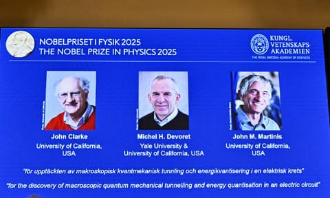 John Clarke, Michel H Devoret and John M Martinis won the Nobel Prize in Physics