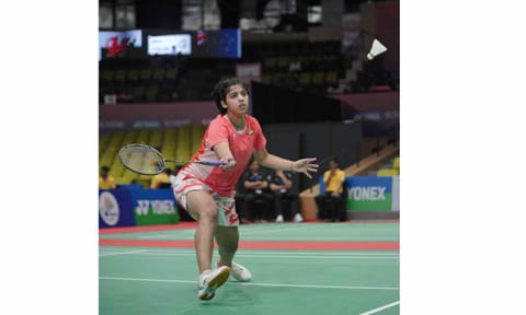 Tanvi Sharma in action during mixed team rounds 