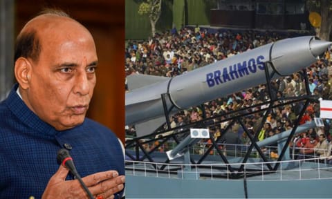  Rajnath Singh, BrahMos Missile (PTI)