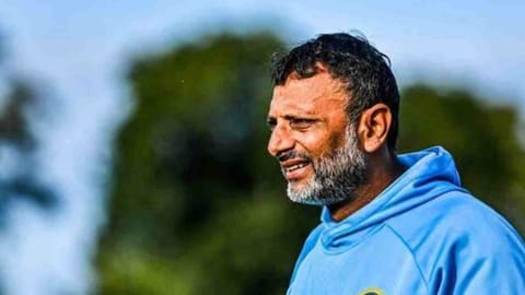 India's batting coach Sitanshu Kotak 