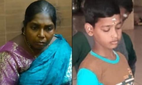 Sagayarani Victoria (46), Bala Manikandan (13) 