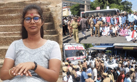 Victim and visual from the protest 