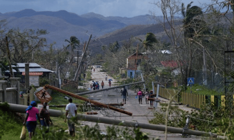 Visual of the damage caused by the hurricane (AP) 