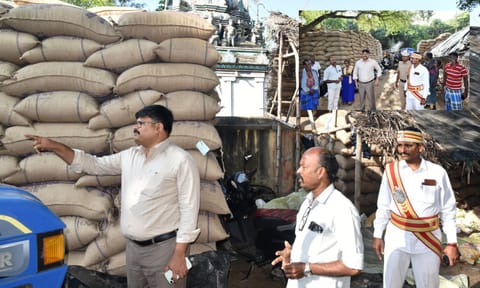 Tiruvarur District Collector V Mohanachandran inspecting a DPC 