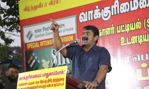 NTK chief coordinator Seeman (X) 