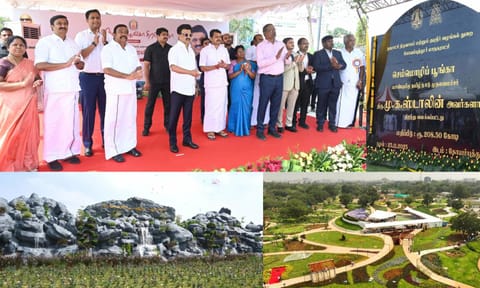  Chief Minister MK Stalin on Tuesday inaugurated the first phase of the state-of-the-art ‘Semmozhi Poonga’
