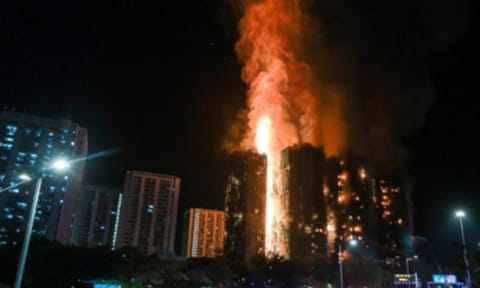 Fire engulfs high-rise Hong Kong building (IANS)