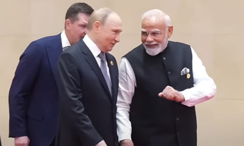Vladimir Putin & Narendra Modi (IANS) 