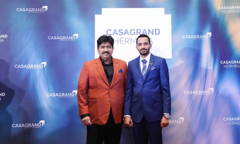 (L-R) Mr Arun Founder Managing Director Casagrand and Mr Luthfullah K Director Dubai Casagrand