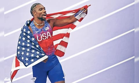 American sprinter Noah Lyles