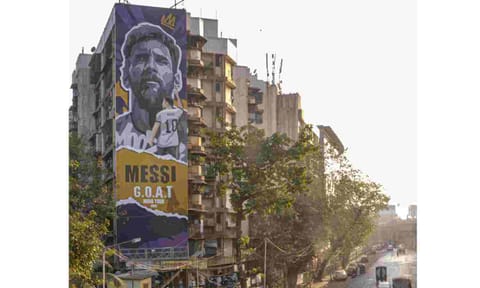 Messi arrives in Mumbai for day 2 of 'GOAT Tour'