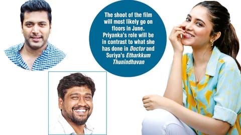 Jayam Ravi, M Rajesh & Priyanka Mohan