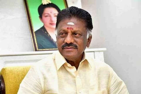 AIADMK coordinator and the former chief minister O Panneerselvam
