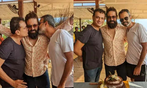 Prashanth Neel, Yash and producer Vijay (Source: IANS)