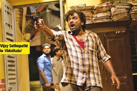 Grand village sets erected for the final schedule of Viduthalai