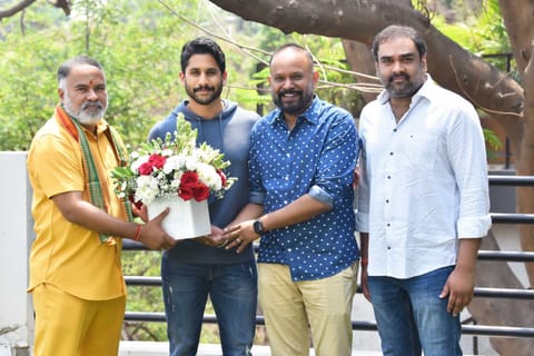 Director Venkat Prabhu with Naga Chaitanya