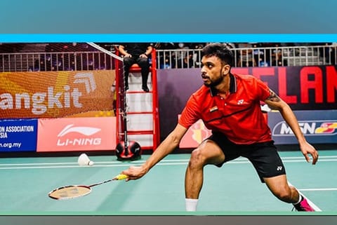 Indian shuttler Mithun Manjunath