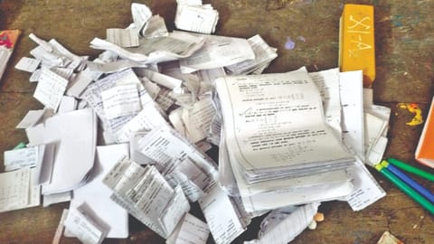 The photocopies seized from students in Namakkal on Tuesday