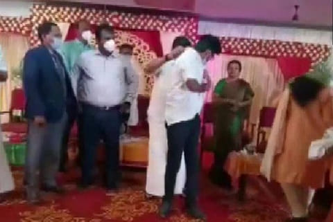 First-year MBBS students of Government Madurai Medical College took 'Maharishi Charak Shapath'