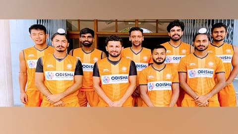 9-member Indian men's Hockey team