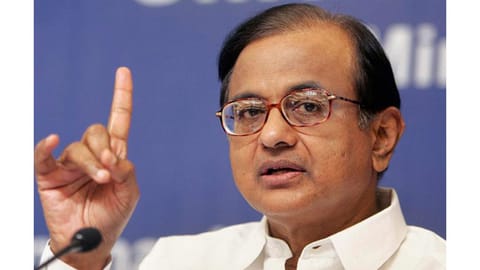 Former union finance minister P Chidambaram
