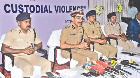 DGP C Sylendra Babu addresses media