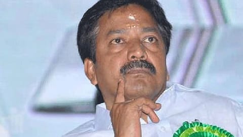 Former minister and AIADMK party senior CV Shanmugham
