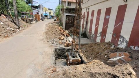 The site of encroachment.