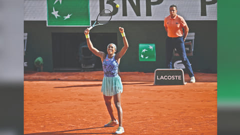 American tennis player Coco Gauff
