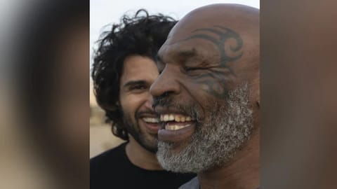 actor Vijay Deverakonda and Mike Tyson