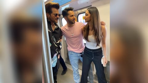 Varun, Kiara and Anil Kapoor