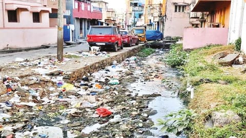 File photo of stagnated water in Chengalpattu