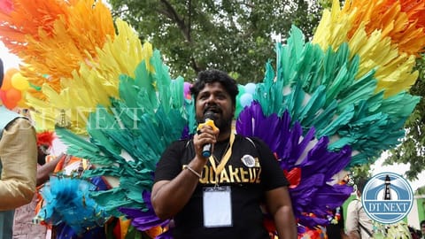 The march happened at Langs Garden Road at Chennai in support of the LGBTQ+ community.